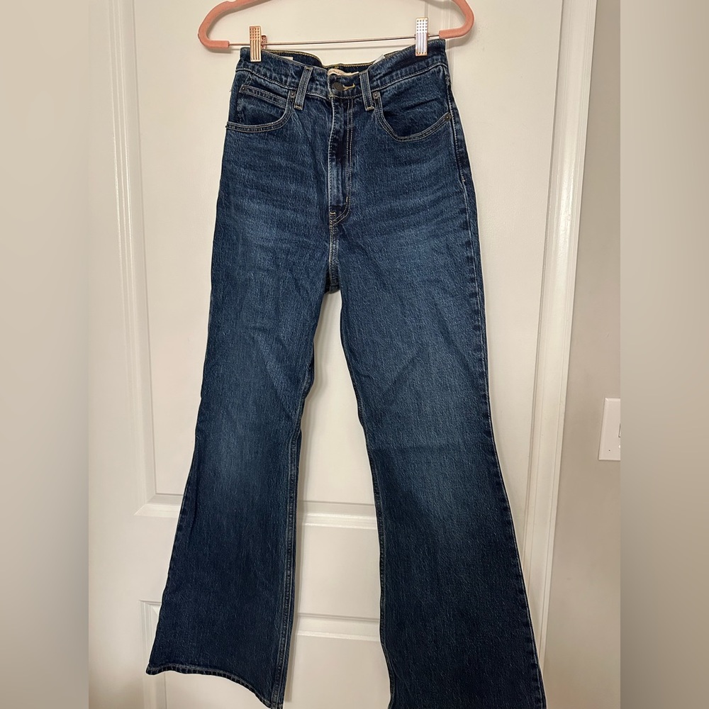 Levi’s Premium 70s High flare Denim Jeans Size 27